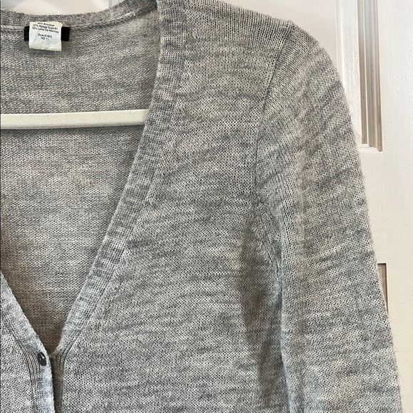J. Crew V Neck Button Down Grandpacore Alpaca & Wool Sweater Cardigan - Size S - Picture 3 of 13